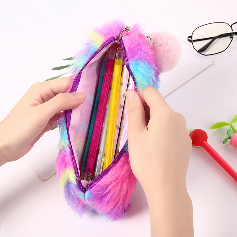 Wholesale Spandex Plush Pencil Case